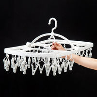 洗濯物が取り込みやすい角ハンガー　44ピンチ １個