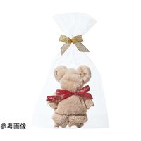 アズワン ふんわりベアタオルハンカチ 100個 68-0950-37 1個(100個)（直送品）