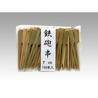 萬洋 竹串 鉄砲串 7cm 100本入 00119668 1袋（直送品）