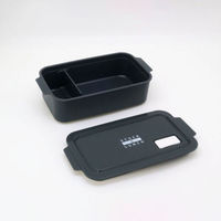 弁当容器 STOCK&LUNCH BOX STL-500 グレー 00416911 1ケース(30個(5個×6))（直送品）
