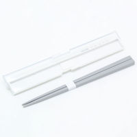 弁当小物 STOCK&LUNCH スリム箸箱セット HS-18 ホワイト 00416921 1ケース(200個(5個×40))（直送品）