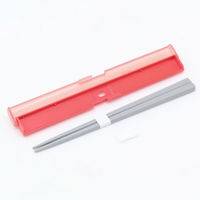 弁当小物 STOCK&LUNCH スリム箸箱セット HS-18 オレンジ 00416928 1ケース(200個(5個×40))（直送品）