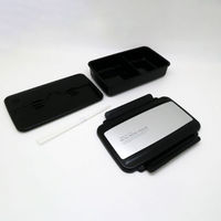 弁当容器 メタルモード ノーム ランチボックス保冷ケース付 BL-17HSE シルバー 00417035 1ケース(30個(5個×6))（直送品）