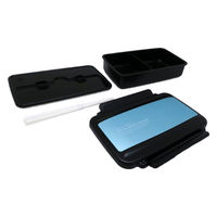 弁当容器 メタルモード ノーム ランチボックス保冷ケース付 BL-17HSE ライトブルー 00417045 1ケース(30個(5個×6))（直送品）