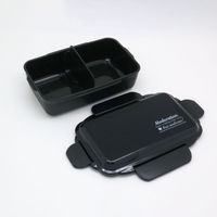 弁当容器 カームカラー ランチボックス PCD-900 ブラック 00417370 1ケース(30個(5個×6))（直送品）