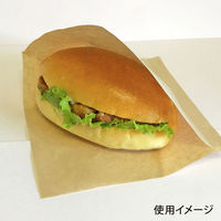 バーガー袋S(茶) DELI WRAPIN' 業務用 100枚入 00432305 1点（直送品）