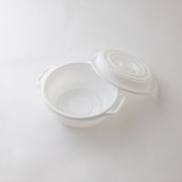 弁当容器 copotte丸鍋 小 ホワイト 00700440 1ケース(800個(50個×16))（直送品）