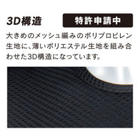 BTデュアル3Dファーストレイヤーショートスリーブネックシャツ 3L 11.ブラック 00745030 1ケース(60個(5個×12))（直送品）