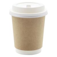 モデリーノ 紙コップ 断熱二重クラフト紙コップ8-80 00757300 1ケース(500個(25個×20))（直送品）