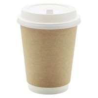 モデリーノ 紙コップ 断熱二重クラフト紙コップ12-90 00757302 1ケース(500個(25個×20))（直送品）