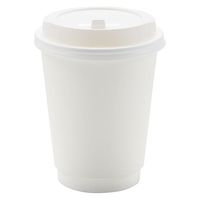 モデリーノ 紙コップ 断熱二重ホワイト紙コップ12-90 00757303 1ケース(500個(25個×20))（直送品）