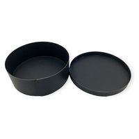 山田曲物 弁当容器 140φ×50H ブラック(ケーキ用) 00768179 1ケース(225個)（直送品）