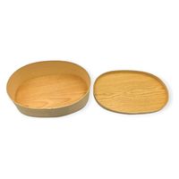 山田曲物 わっぱ 小判2号(5.5)レンジ用 国産赤松 00768187 1ケース(192個)（直送品）