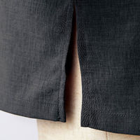 住商モンブラン 2-391_S 和風シャツ 兼用 7分袖 黒/ベージュ S 1点（直送品）