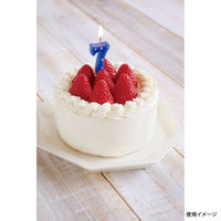 カメヤマ 贈答用飾り ナンバーキャンドル スター 7番 ブルー B7539-07-07BL 1ケース(120個(10個×12))（直送品）