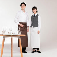 住商モンブラン ロングエプロン ボトルグリーン F SP002-33_F 1点（直送品）