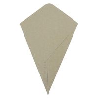 旭創業 テイクアウト容器 クラフトコーン 小 ディップコーナー付 00752573 1ケース(500個(50個×10))（直送品）