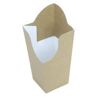 旭創業 テイクアウト容器 クラフトカートン ディップコーナー付 00752572 1ケース(500個(50個×10))（直送品）