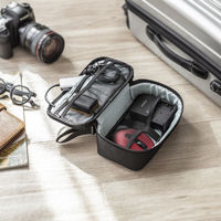 サンワサプライ トラベル小物ポーチ（W215×D115×H65mm・ブラック） INーAD12BK 1個