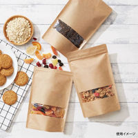 生産日本社 チャック付き袋 ラミジップ クラフト窓付き KRC-14 43536 1ケース(800個(50個×16))（直送品）