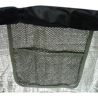 マツシロ 保冷バッグ 61HRM 無地 保冷エコマイバッグ クロ 1ケース(40個)（直送品）