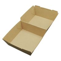 東罐興業 軽食容器 ハンバーガートレー未晒 648040 1袋(50個)（直送品）