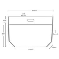 ヘッズ フォトプリントジップ付バッグワイド／カゴーＬ（３０枚） PPK-ZLW 1セット(1袋(30枚入)×20)