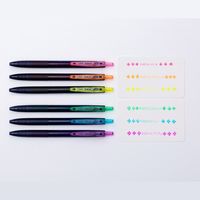 パイロット ゲルインクボールペン ジュース 0.5mm ネオンエメラルド LJU-15-NEM 1セット（1本×10）