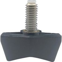 東京パーツセンター ラクテム ナイロン蝶ネジ 黒 M3ー8 樹脂パッド付 BSSPB3-8 1個 680-1285（直送品）