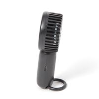 カラビナ付きハンディファン ブラック LAKOLE/ラコレ