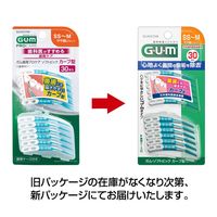 ガム（GUM） 歯周プロケア ソフトピック カーブ型 SS～M 1セット（30本入×3個） ケース付 サンスター 歯間ブラシ 742499