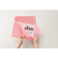 ライオン事務器 不透明PPカラーホルダー ペルト A4サイズ ラベンダー CF-62P LA 1冊