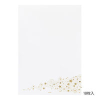 デザインフィル 便箋 大切な日に贈る A5 星柄 20593006 1冊