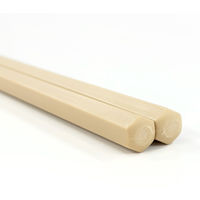サンライフ 抗菌 彩り六角PBT箸 ナチュラル 23cm 10P 1セット(10膳)