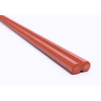 サンライフ 八角PBT箸 レッド10P 1セット(10膳)