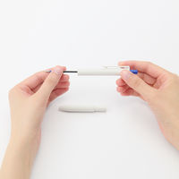 無印良品 替芯 書き味なめらかな油性ボールペン ０．３８ｍｍ 青 1セット（1本×4） 良品計画