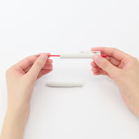 無印良品 替芯 書き味なめらかな油性ボールペン ０．３８ｍｍ 赤 1セット（1本×4） 良品計画