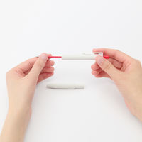 無印良品 替芯 書き味なめらかな油性ボールペン ０．５ｍｍ 赤 1セット（1本×4） 良品計画