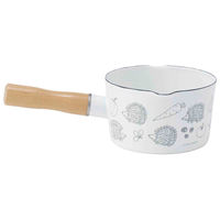 スケーター ミルクパン 13cm IH対応 ホーローミルクパン キャラクター リサラーソンハリネズミ 428682 1個（直送品）