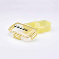 スケーター 弁当箱 1段 530ml 抗菌ふわっと弁当箱 シースルーカラー シースルーレモン 451198 1個（直送品）