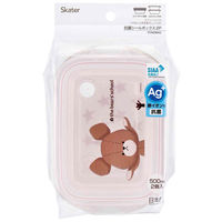 スケーター シール容器 2個入り 抗菌シールボックス くまのがっこうココア 462536 1個（直送品）