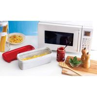 スケーター スチームパスタメーカー 電子レンジ対応 計量機能付き レッド 462639 1個（直送品）