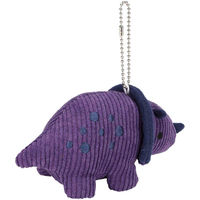 スケーター ぬいぐるみ マスコット キーホルダー ボールチェーン ディノサウルス トリケラトプス 464804 1個（直送品）