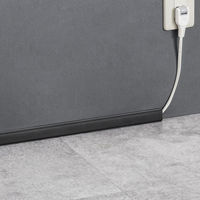 サンワサプライ  壁用ケーブルモール（幅26mm、角型、ブラック） CA-KK26BK（直送品）