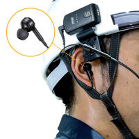 サンワサプライ  ヘルメット用イヤホンマイク（ガイドシステム用） MM-WGS4-HS4（直送品）