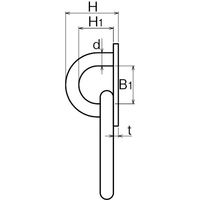 浅野金属工業 ラウンドアイリング/8 AK4067 1個（直送品）