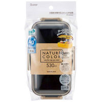 スケーター 弁当箱 抗菌ふわっと弁当箱 1段 530ml モーブグレー 426142 1個（直送品）