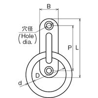 浅野金属工業 パッドアイリング/8 AK4057 1セット(10個)（直送品）