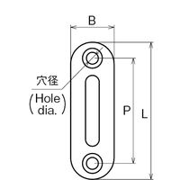 浅野金属工業 パッドアイ/8 AK3007 1セット(10個)（直送品）