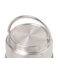 保温保冷 ハンドル付き真空ボトル(530ml) チャコール LAKOLE/ラコレ